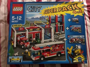 Lego City Fire fighter station, SuperPack 4 in 1 66357 Brand New And Sealed - Picture 1 of 5