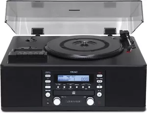 TEAC CD Recorder w/Turntable/Cassette Player LP-R550USB-B - Picture 1 of 3