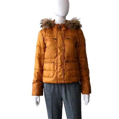 MARELLA SPORT MAX MARA DOWN JACKET XS FR34 D32 US0 UK4 RACCOON FUR - Image 1 of 4