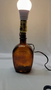 1976 Vintage Blockhaus Sirup Braunglas Freiheitsstatue Dame Rarität Lampe - Bild 1 von 5