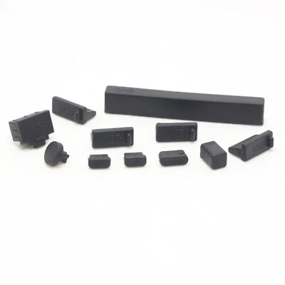 Anti-Dust Plug Cover for Raspberry Pi 5 4B GPIO USB TYPE-C Micro HDMI RJ45 Black - Image 1 of 4