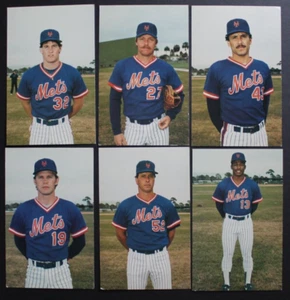 OJEDA GARDENHIRE ABNER New York Mets 1986 TCMA Postcards Lot of Six (6) - Picture 1 of 4