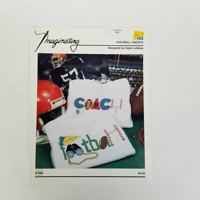 Imaginating FOOTBALL & COACH SWEATS Designs for Counted Cross Stitch Leaflet 103 - Image 1 of 4