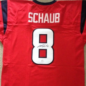 Matt Schaub Signed Houston Texans Red Jersey (JSA COA) Pro Bowl MVP (2009)  - Picture 1 of 6
