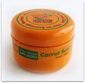 FREE SHIPPING - CARROT SUN TANNING ACCELERATOR CREAM 350ml PAPAYA - Picture 1 of 2