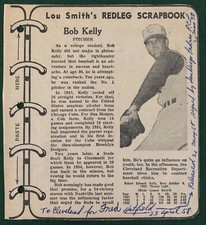 1958 CINCINNATI ENQUIRER REDLEGS SCRAPBOOK BOB KELLY