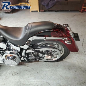 Chrome Rear Turn Signal Relocation Mount Kit For Harley Softail Standard Fat Boy - Picture 1 of 8