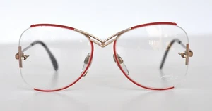 Cazal Vintage Brille - Neu aus altem Lagerbestand - Modell 221 - Col. 309 - Gold & Rot, Grau - Bild 1 von 3