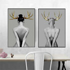 Nordic Canvas Painting Women Poster Wall Art Picture Living Room Decoration Braw