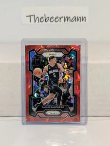 2023-24 Panini Prizm Paolo Banchero Red Cracked Ice #100 Orlando Magic - Picture 1 of 2