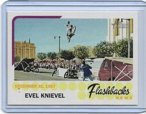 Sweet 2016 Topps Heritage Evel Knievel tarjeta flashbacks ~ El más temerario de todos los tiempos - Imagen 1 de 2