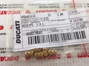 INSERTO FILETTATO SELLA DUCATI MONSTER 695 COD 85040161A NUOVO ORIGINALE - Picture 1 of 1