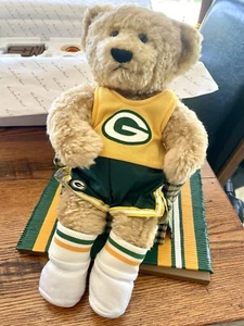 Green Bay Packers Danbury Mint Armchair Quarterback Bear Collectable See Desc - Picture 1 of 18