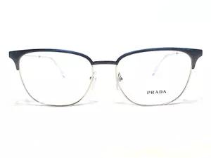 NEW Prada Eyeglasses VPR59U 1BO-1O1 Women's Modern Black/Silver Frames 55/17~150 - Picture 1 of 6