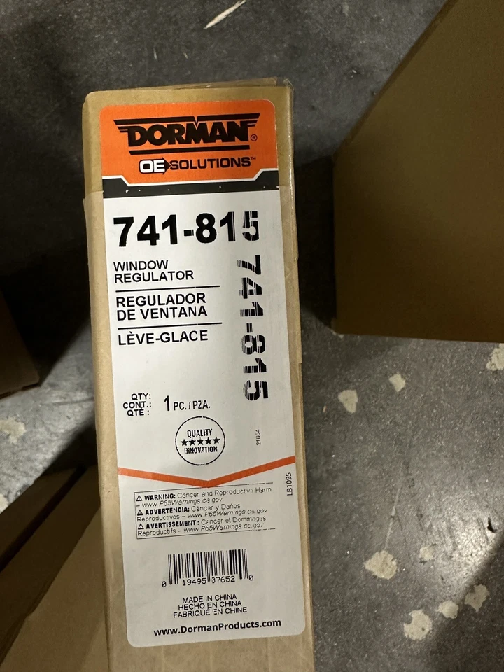 Regulador de ventana trasero derecho Dorman 741-815 para Pontiac Oldsmobile Alero 99-2005 Foto 1 de 2
