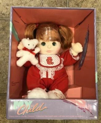 Muñeca Mattel My Child pelo rojo cobre ojos aguamarina 1985 Foto 1 de 2