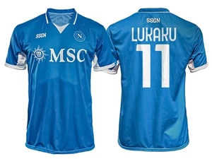 MAGLIETTA DEL NAPOLI TAGLIA 10 ANNI ROMELU LUKAKU MAGLIA HOME SCUDETTO 2025 8 9 - Picture 1 of 1