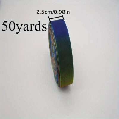 1-4cm 50 Yards Gradient Color Organza Ribbon Chiffon Craft for DIY Gift Wrapping - Image 1 of 4