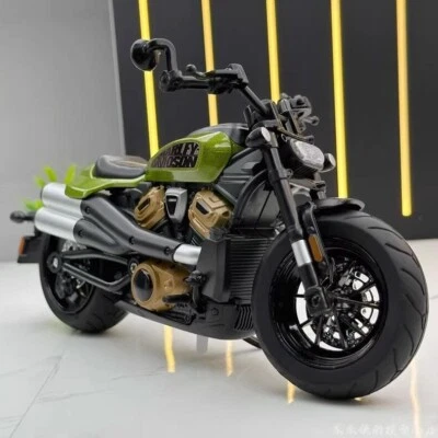 Warhawk Harley-Davidson aleación motocicleta modelo 1:12 verde Foto 1 de 4