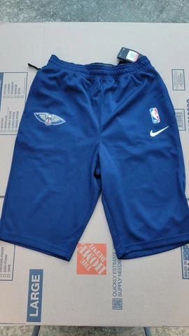 New Orleans Pelicans Nike NBA Authentic Dri Fit Shorts Mens L-TALL AV1120-419 Cover