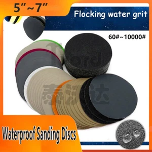 5~7 inch Waterproof Sanding Discs Hook Loop Sandpaper Wet/Dry 60~10000 Grit - Picture 1 of 11