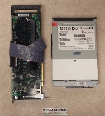 HP StorageWorks Ultrium Tape Drive LTO-1 Q1543a W/ Controller Card, Cable TESTED - Image 1 of 4