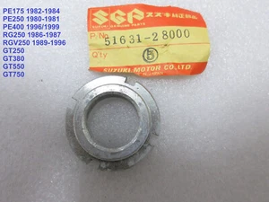 Suzuki PE175 PE250 PE400 RG250 GT550 GT750 Steering Stem Nut NOS 51631-28000 - Picture 1 of 5