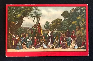 c1910 Gioco di passione religiosa Oberammergau Mosè serpente Vint. Cartolina a colori CF - Foto 1 di 2