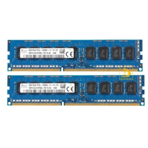 For SK Hynix 2x 8GB 2Rx8 DDR3L 1600MHZ PC3-12800E DIMM Desktop Memory RAM Test ¥ - Picture 1 of 6