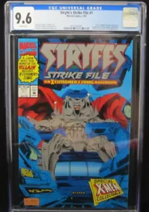 1993 Stryfe's Strike File #1 CGC 9.6 Direct Edition Silver Logo Marvel Comics - Picture 1 of 4