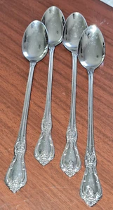 Oneida KENNETT SQUARE Stainless Deluxe Glossy Flatware 4 Iced tea spoons - Picture 1 of 4