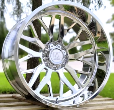 4 NEW 26x14 AXE Forged AF11 Polished Wheels 8x170 Ford F250 F350 - Image 1 of 3