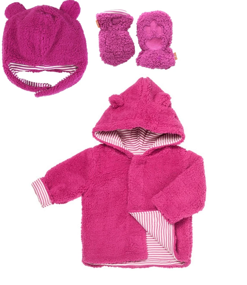 MAGNÍFICA CHAQUETA POLAR BEBÉ + SOMBRERO + MITONES talla 0-3 meses ¡IMPRESCINDIBLE!! Foto 1 de 4