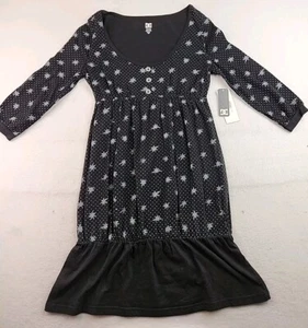 DC Womens A Line Scoop Neck 3/4 Sleeve Midi Dress Size Small Dresden Lightweight - Picture 1 of 10