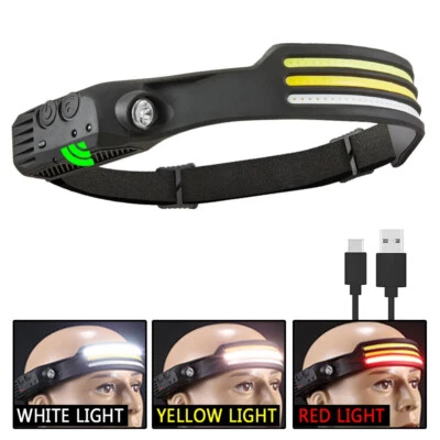Lampara de Cabeza LED Impermeable USB Recargable Linterna para Correr - Multiuso - Image 1 of 4