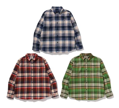 A BATHING APE Men's BAPE CHECK SHIRT 1L80131001 - Image 1 of 4