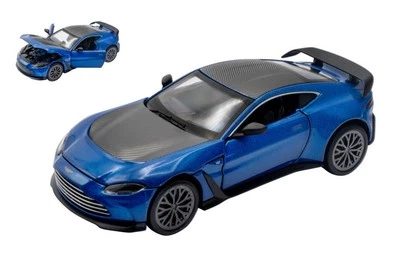 MODELLINO AUTO STATICO RE.EL.TOYS ASTON MARTIN V12 VANTAGE BLU/NERO SCALA 1:32 - Immagine 1 di 4