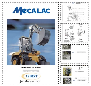 Mecalac 12MXT Excavator Repair Manual PDF - Picture 1 of 1
