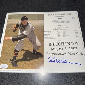 Hal Newhouser handsigniertes signed Hall Of Fame Induction Day 8x10 Foto JSA - Bild 1 von 4