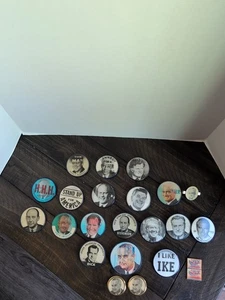 21 Vintage Holographic Election Pins From 1960's To The 1980's - Picture 1 of 23
