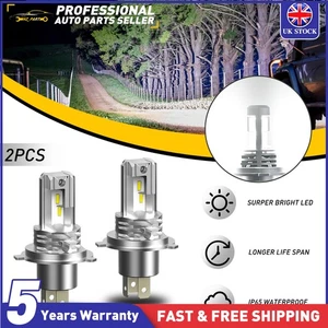 AUXITO H4 LED Headlight Bulb Kit High Beam 6500K White Super Bright Lamp CANBUS - Picture 1 of 9