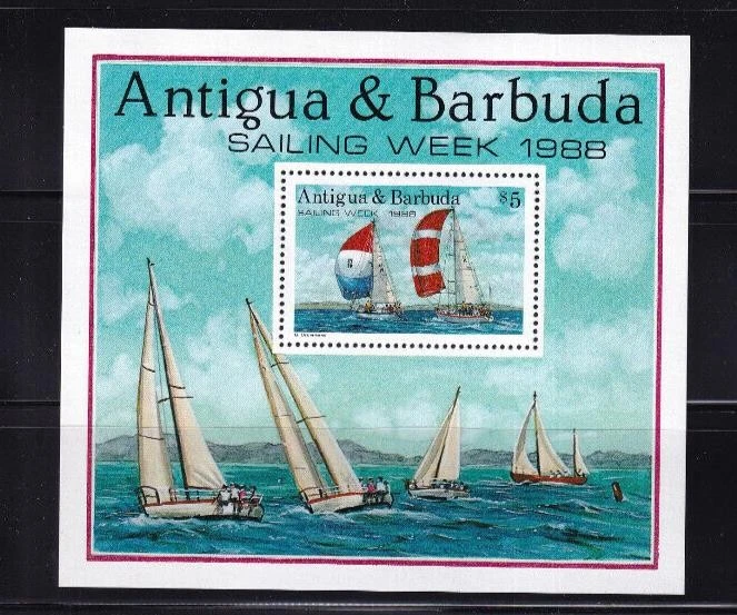 LI05 Antigua And Barbuda 1988 Sailing Week mint mini sheet - Image 1 of 1