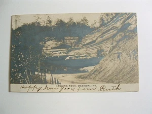 31. Dezember - 1906 RPPC Hanging Rock Madison IN Indiana Sepia Foto - Bild 1 von 8