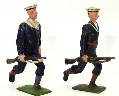 BRITAINS FROM SET NO. 78 BLUEJACKETS OF THE ROYAL NAVY - 2 FIGURES 1920'S - image 1 of 2
