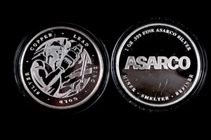 ASARCO One Oz. .999 Silver Art Round 2010 - Picture 1 of 2
