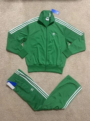 ADIDAS Originals Firebird Mens Tracksuit Jacket & Pants Set Green New Sz M,L,XL - Image 1 of 4