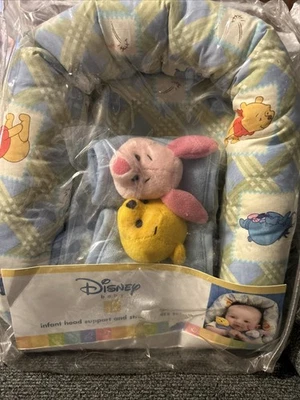 Disney Baby Winnie The Pooh Cabeza Cuello Soporte Almohada Hombro Correa Set Foto 1 de 4