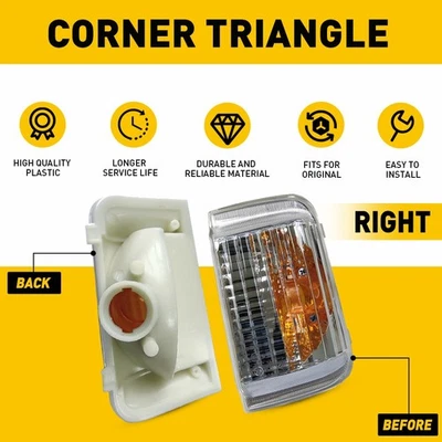 Luces de señal de espejo retrovisor lateral derecho transparente para 14-23 ProMaster 2500 Ram 1500 LED Foto 1 de 4