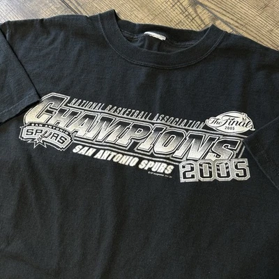 Camiseta De Colección Años 90 San Antonio Spurs NBA Gráfico Logo Desteñida Negra Para Hombre Talla XL Foto 1 de 4