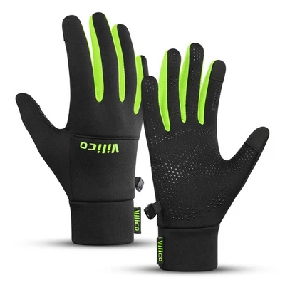 Guantes de invierno a prueba de viento para hombres y mujeres guantes térmicos con pantalla táctil para clima frío Foto 1 de 4